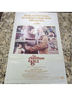 1977 The Goodbye Girl Original One Sheet Movie Poster NSS 770167 Folded 27x41